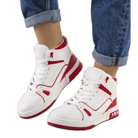 PA1 Rote Sneaker von Megatheo weiß