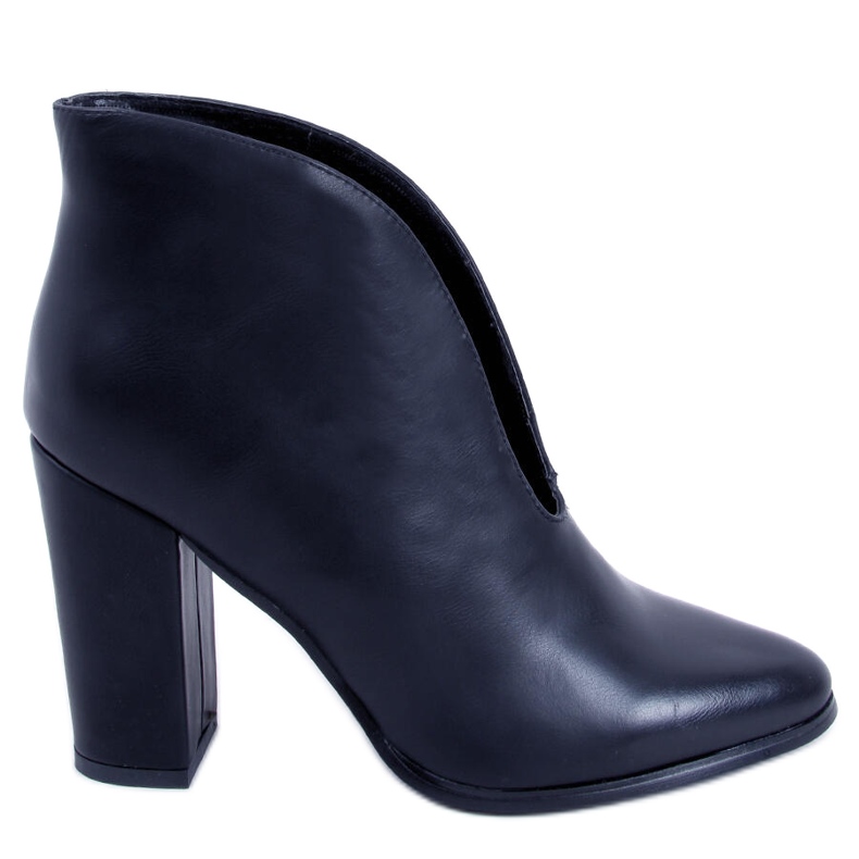 PA1 Schneiden Sie Doris Black High Heels aus schwarz