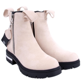 Brie Beige Damenstiefel