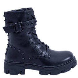 Schnürstiefel Frankee Schwarz