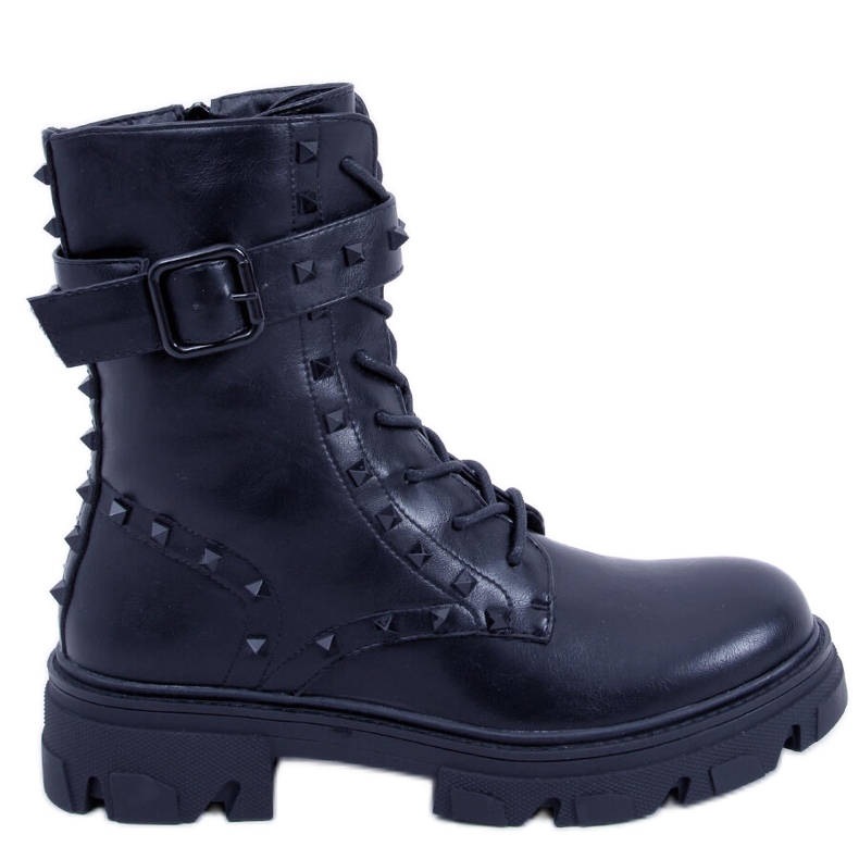 Schnürstiefel Frankee Schwarz