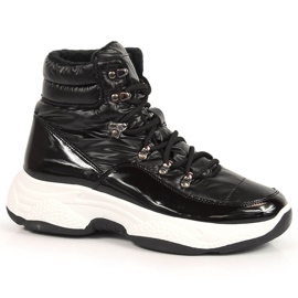 Schwarzer, hoch isolierter Damen-Sportschuh von Vinceza