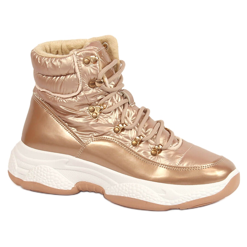 Hochisolierter goldener Vinceza Sportschuh für Damen