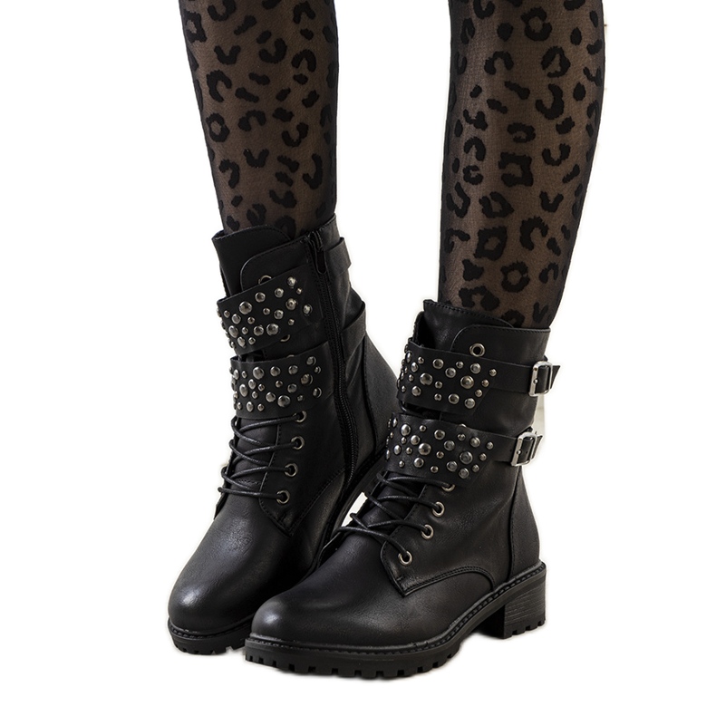 Schwarze Damenschuhe Menez