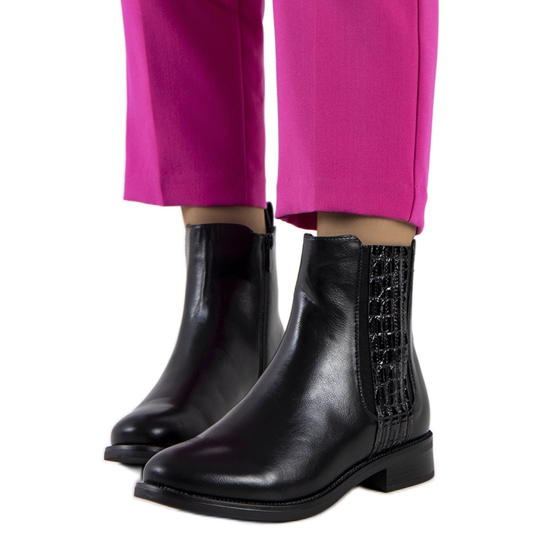 Schwarze Rotherham-Stiefel