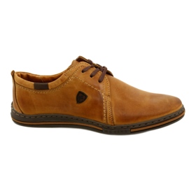 Polbut 343 Herren-Lederschuhe in Camel braun