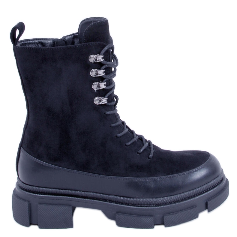 BM Kinney Schwarze Schnürstiefel