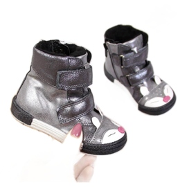 Mädchenschuhe, Klettverschluss, Silberfuchs, Kornecki 6583