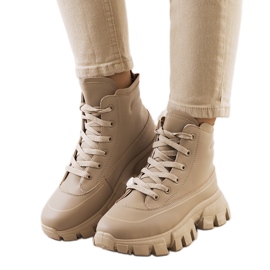 BM Braune Wanderschuhe für Damen von Nurbi beige