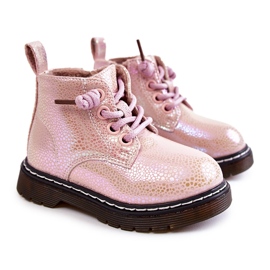 Warme Kinderstiefel mit Reißverschluss Pink Betsy rosa