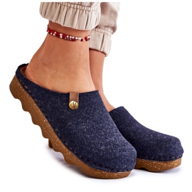 Hausschuhe Prophylaxe-Hausschuhe Inblu DK-08-041 Marineblau navy blau