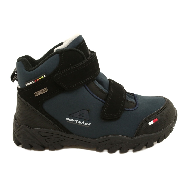 American Club Softshell-Stiefel mit WT69 Navy-Membran schwarz navy blau