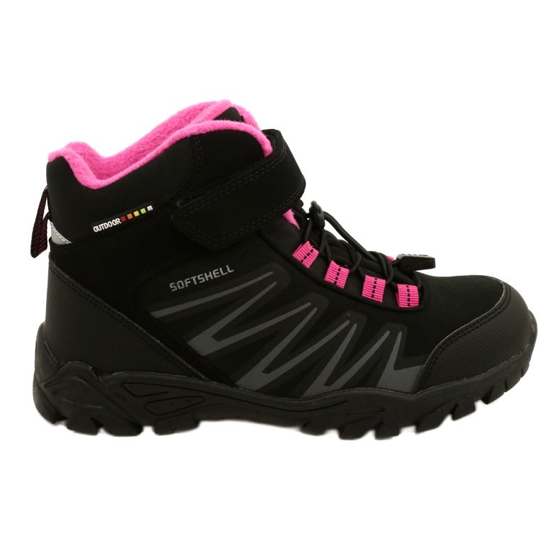 American Club Softshell-Stiefel mit WT112-Membran Schwarz / Pink rosa