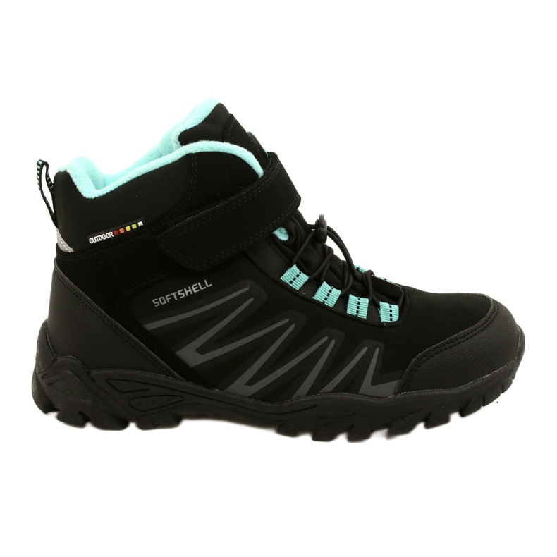 American Club Softshell-Stiefel mit WT107 Black / Mint-Membran schwarz