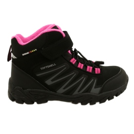 American Club Softshell-Stiefel mit WT107-Membran Schwarz / Pink rosa