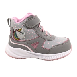 American Club Sportschuhe der Mädchen mit einer RL92/22 Grey-Pink-Membran rosa