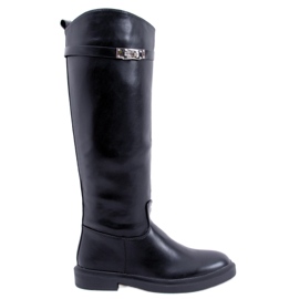 PA1 Larson Schwarze Reitstiefel für Damen