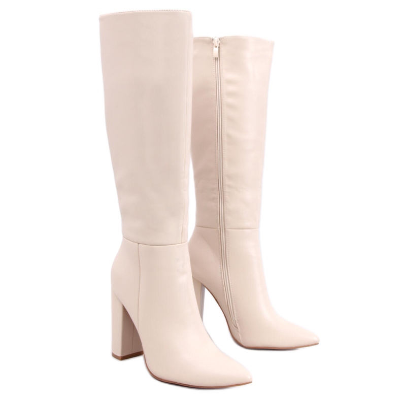 BM Klassische High Heels in Tiffany Beige