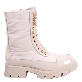 BM Schnürstiefel Merced Beige