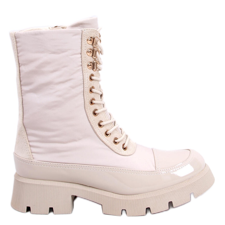 BM Schnürstiefel Merced Beige