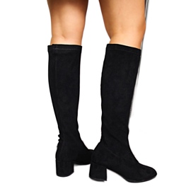 Schwarze Wildleder-Slipper für Damen Filippo