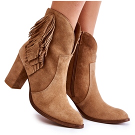 Lewski Shoes Damen Wildlederstiefel Lewski Schuhe 3093 Beige