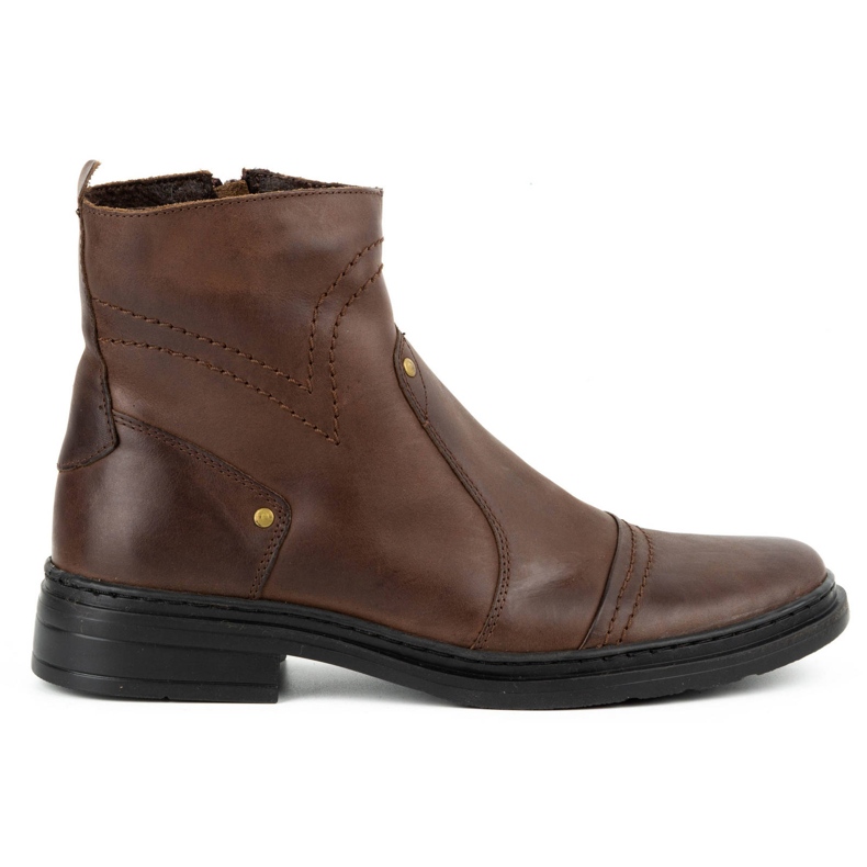 Polbut Isolierte Winter-Chelsea-Stiefel für Herren 252 braun