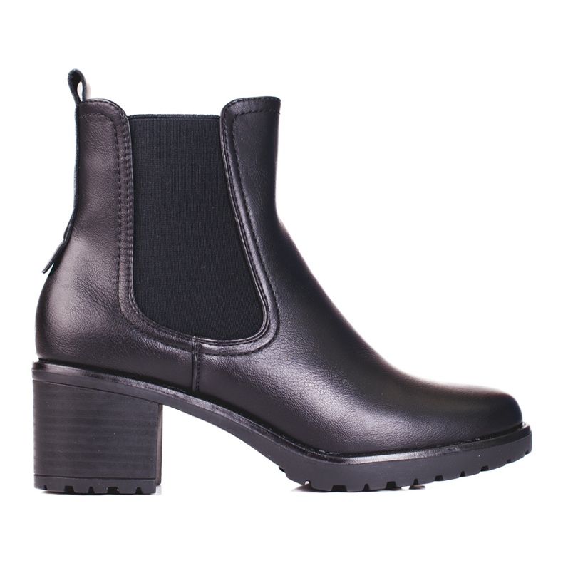 Schwarze Shelovet Chelsea Boots für Damen auf der Post
