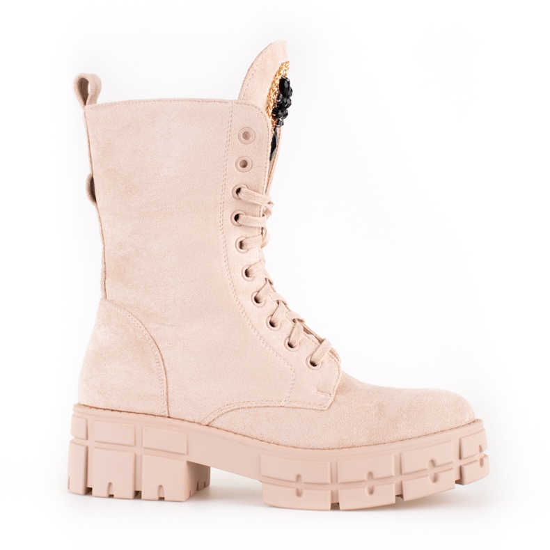 Damen-Wildledertaschen mit Shelovet-Beige-Dekoration