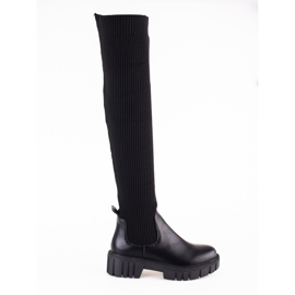 Musketiere für Damen mit flexiblem Oberteil Shelovet schwarz