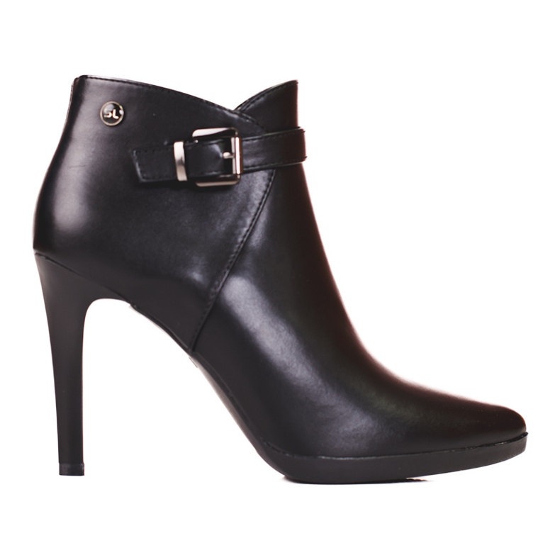 Eleganter Stiefel auf hohem Absatz von Sergio Leone schwarz