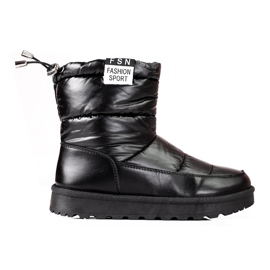 W. Potocki Damen Schneestiefel Potocki mit niedrigem Schaft schwarz