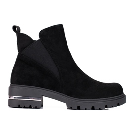 W. Potocki Schwarze Chelsea-Stiefel für Frauen Potocki