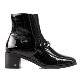 Elegante Vinceza-Stiefel für Damen mit niedrigem Absatz schwarz