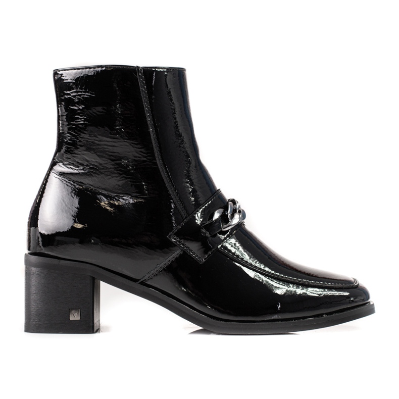 Elegante Vinceza-Stiefel für Damen mit niedrigem Absatz schwarz
