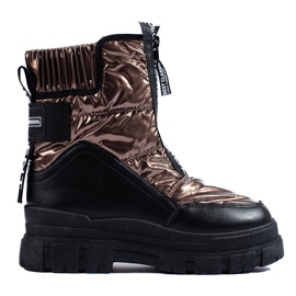 Schneestiefel für Damen auf der Vinceza-Plattform golden