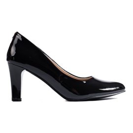 Schwarze Lackpumps für Damen