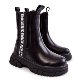 Hohe warme Kinderstiefel Schwarz Kimmy