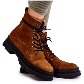 BIG STAR SHOES Braune warme Wildlederstiefel Big Star KK274524 BIG STAR SHOES Braune warme Wildlederstiefel Big Star KK274524