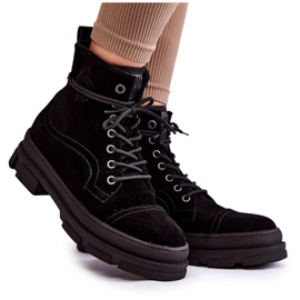 Wildleder Warme Stiefel Big Star KK274525 Schwarz