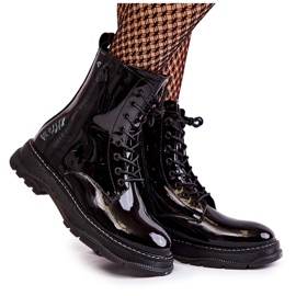 Lackierte Stiefel Glany Big Star KK274489 Schwarz