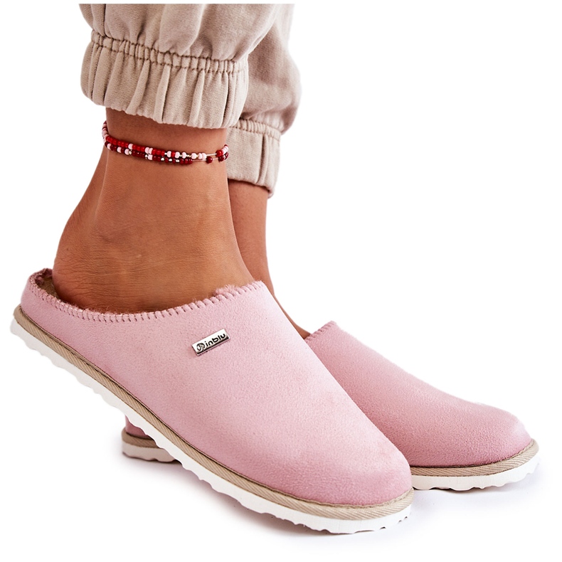 Inländische Warme Hausschuhe Inblu CS-34-023 Pink rosa