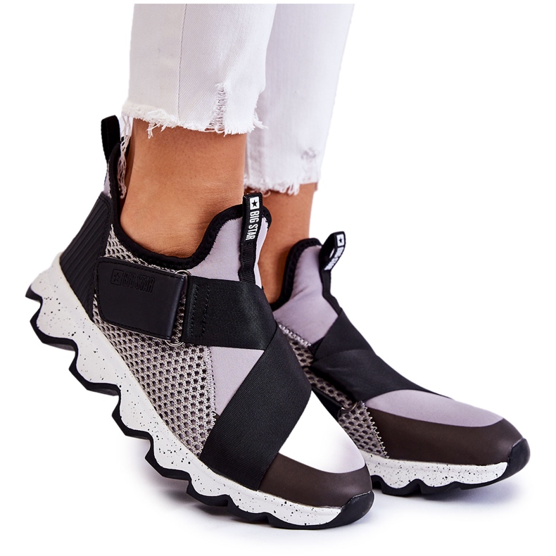 Damen Sneakers Big Star KK274546 Grau-Schwarz