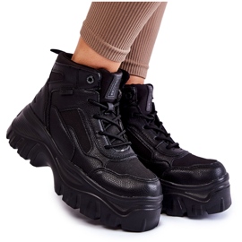 Modische Stiefel Memory Foam Big Star KK274371 Schwarz