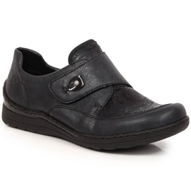 Damenschuhe mit Klettverschluss marineblau Rieker 48951-14