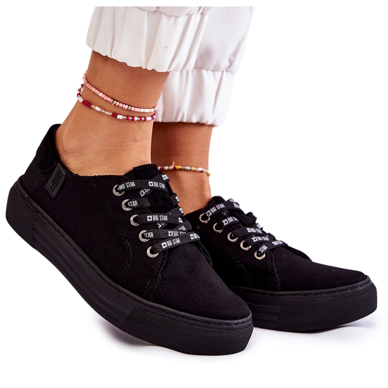 Damen Sneakers Memory Foam System Big Star KK276001 Schwarz