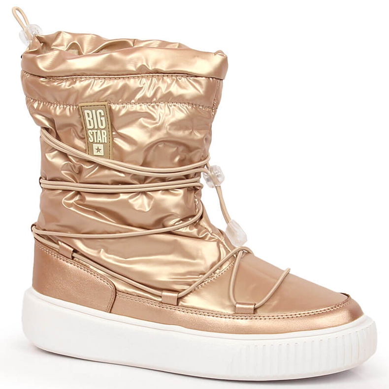 Schneestiefel metallic, isoliert golden Big Star KK274194