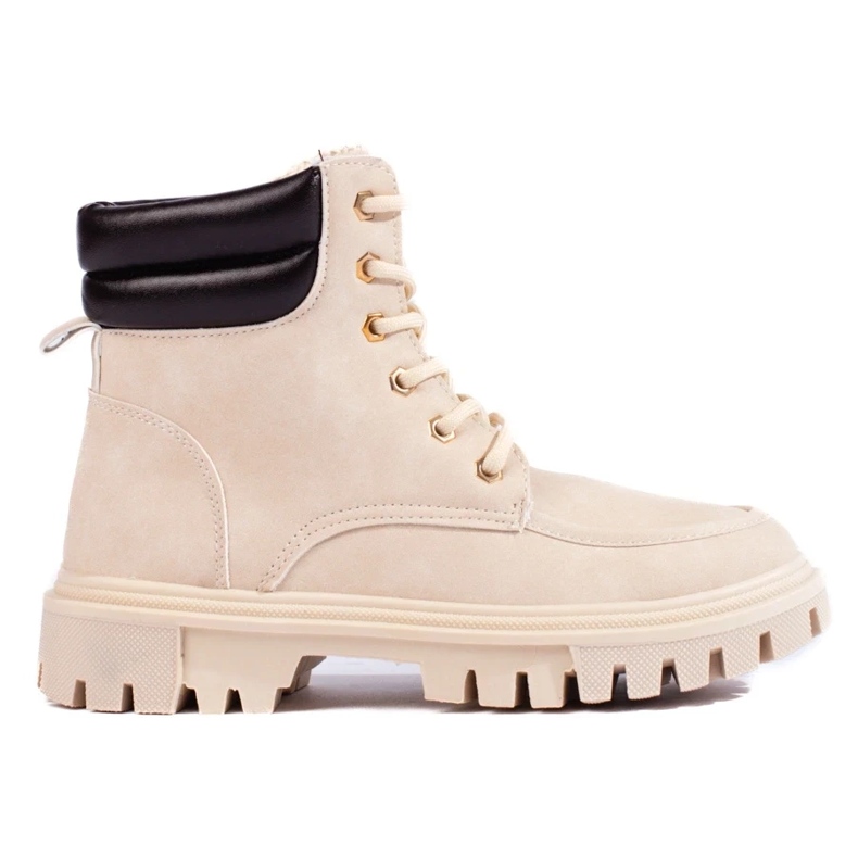 Beige Damenstiefel