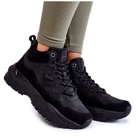 Damen High Sportschuhe Memory Foam System Big Star KK274356 Schwarz