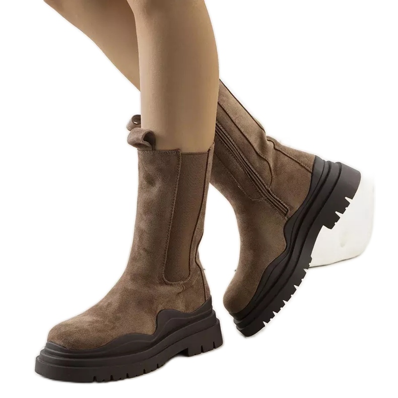 PA1 Braune Algade-Plateaustiefel